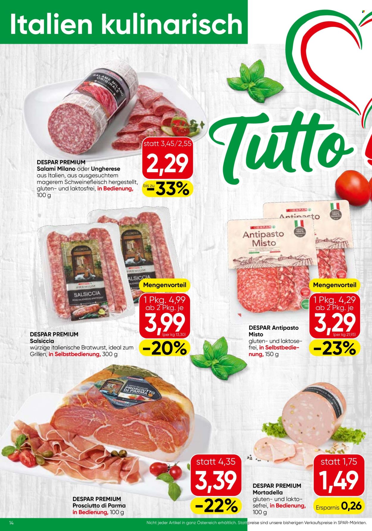 Angebote SPAR - 1.7.2026 - 15.7.2026. Seite 14