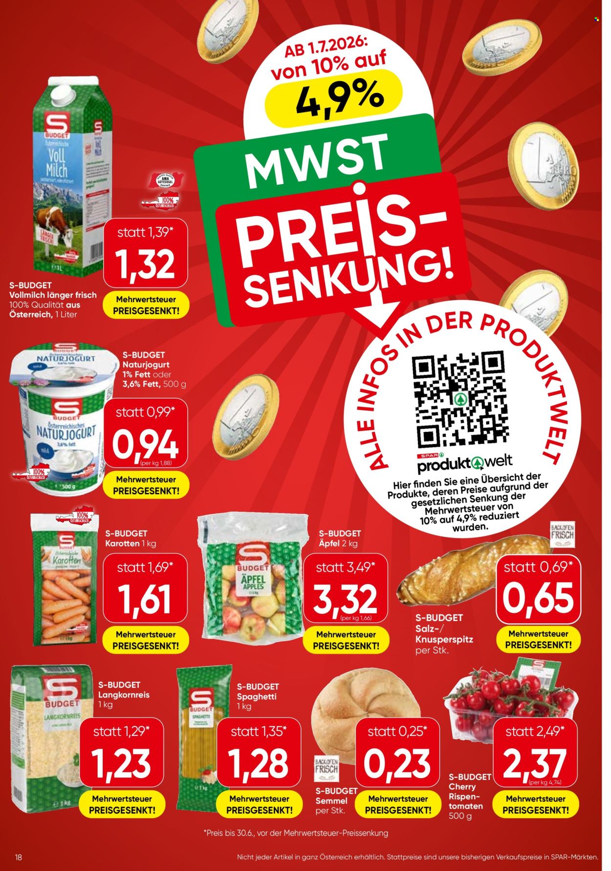 Angebote SPAR - 1.7.2026 - 15.7.2026. Seite 18