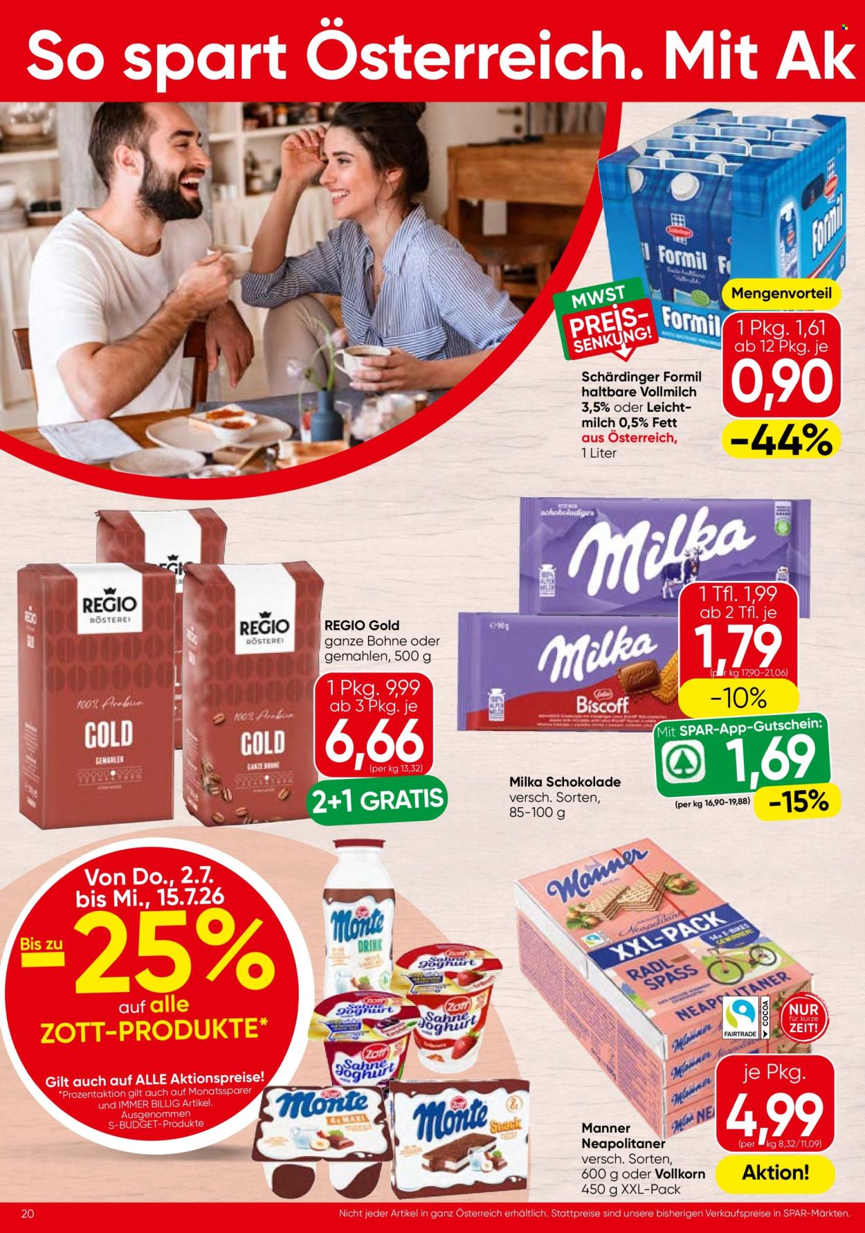 Angebote SPAR - 1.7.2026 - 15.7.2026. Seite 20