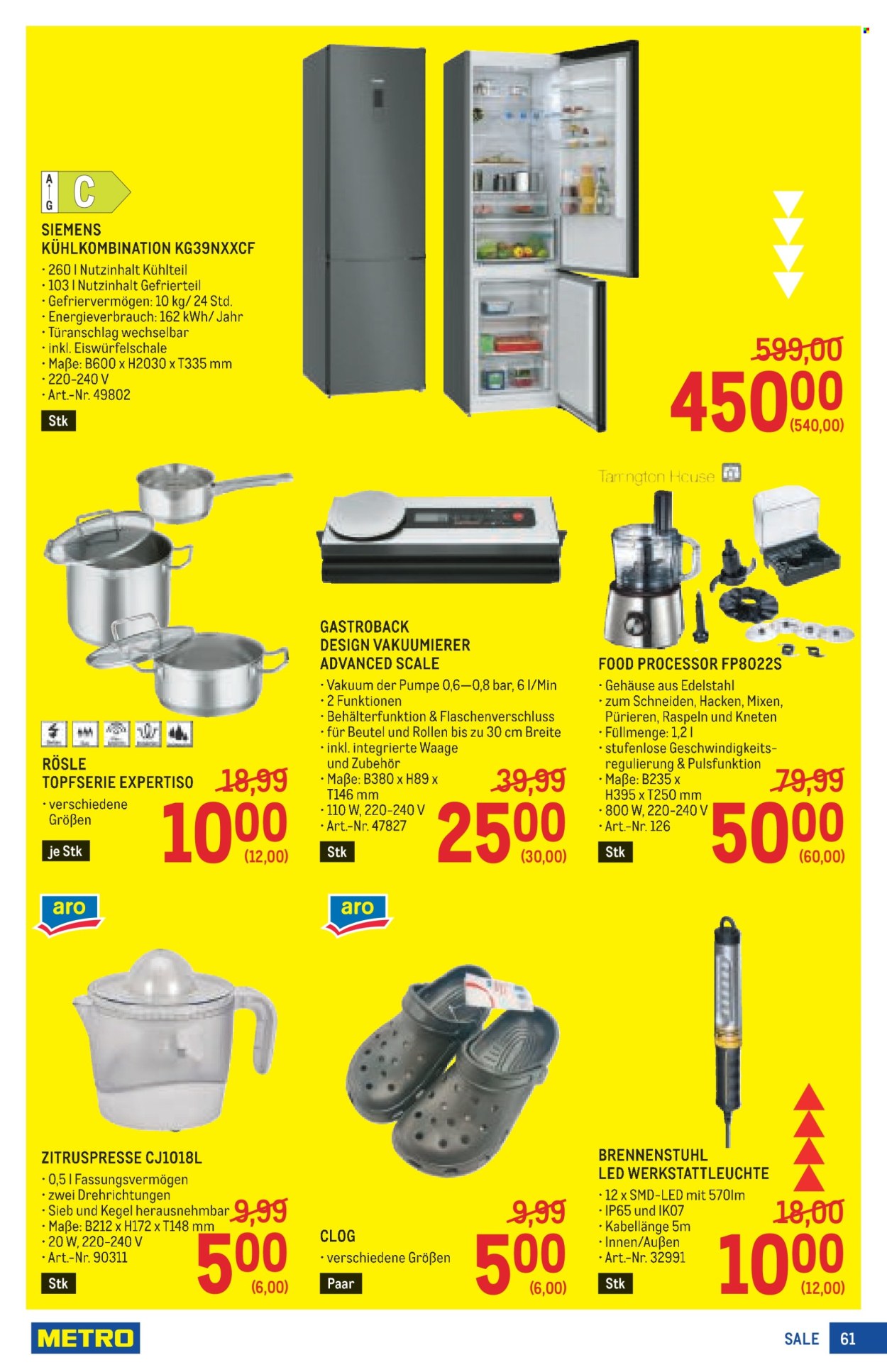 Angebote Metro - 9.7.2026 - 22.7.2026. Seite 61
