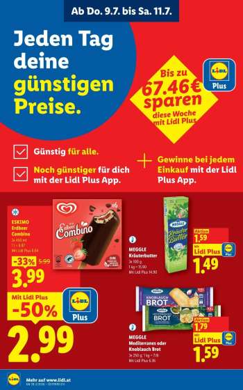 Angebote Lidl - 9.7.2026 - 15.7.2026.