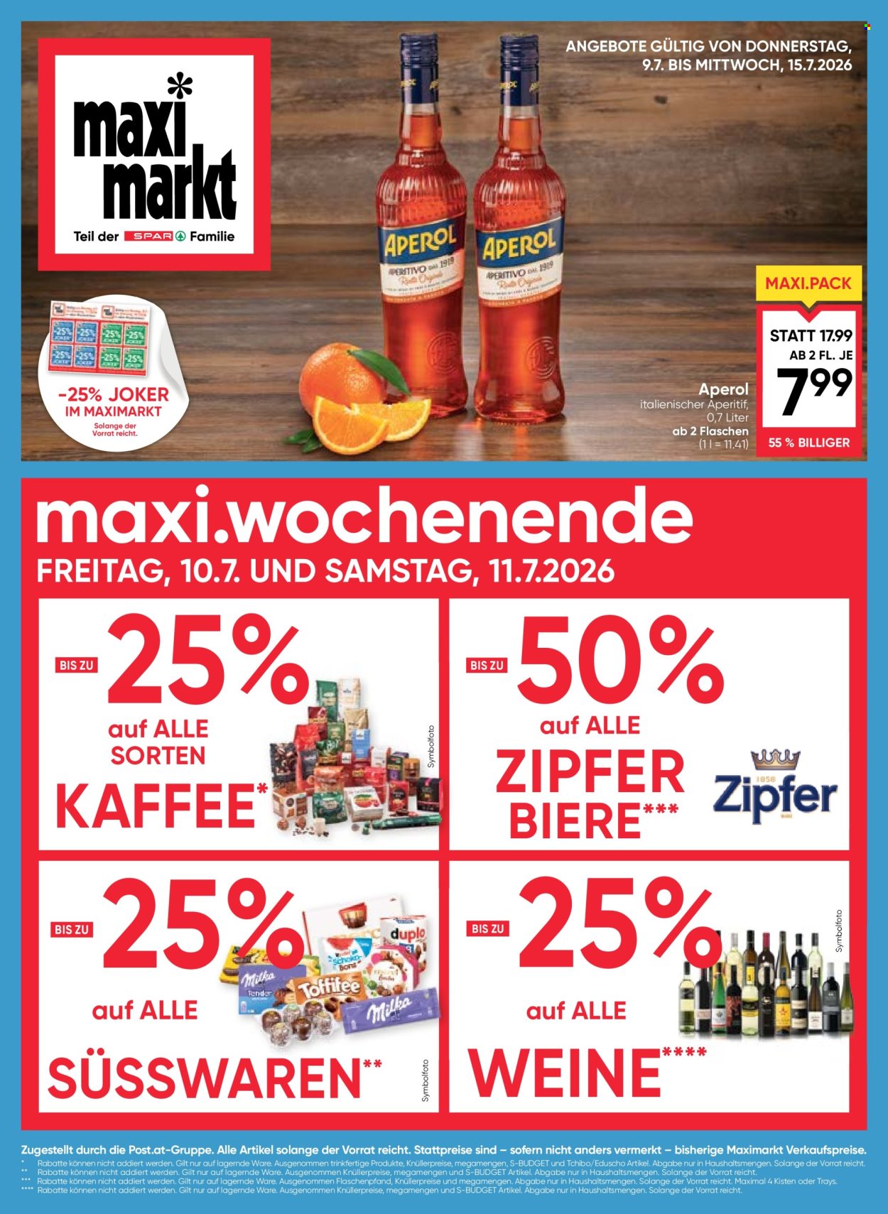 Angebote Maximarkt - 9.7.2026 - 15.7.2026. Seite 1