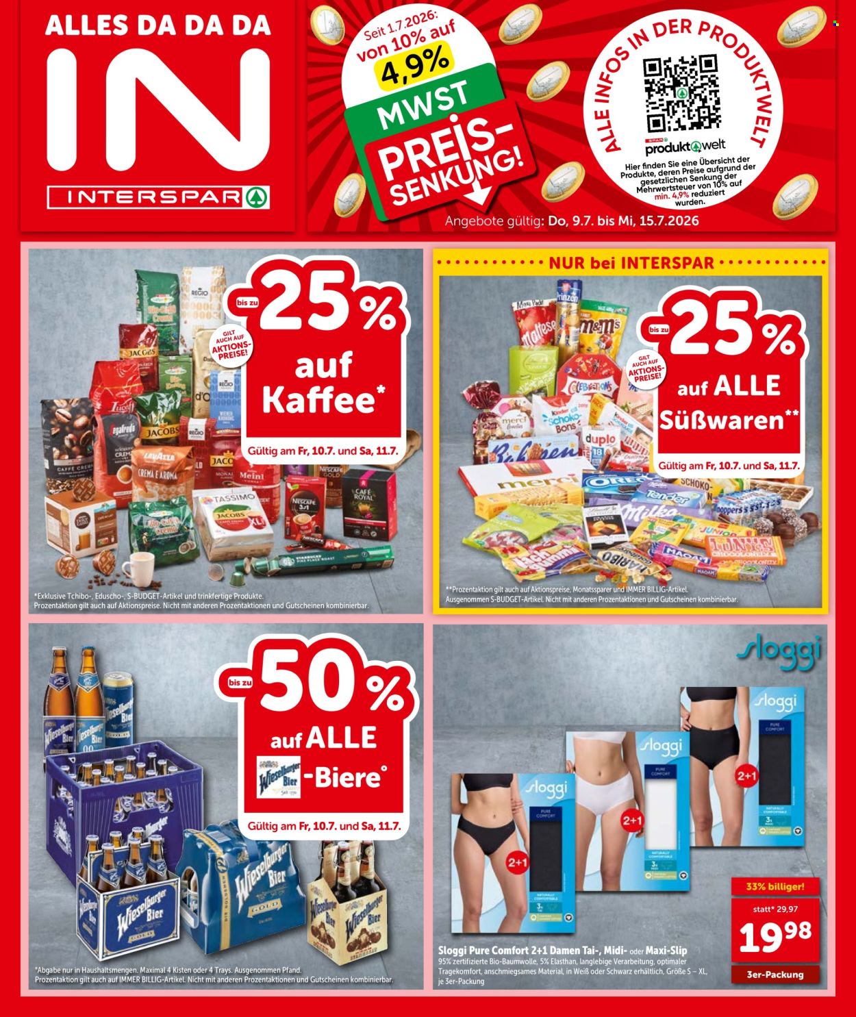 Angebote INTERSPAR - 9.7.2026 - 15.7.2026. Seite 1