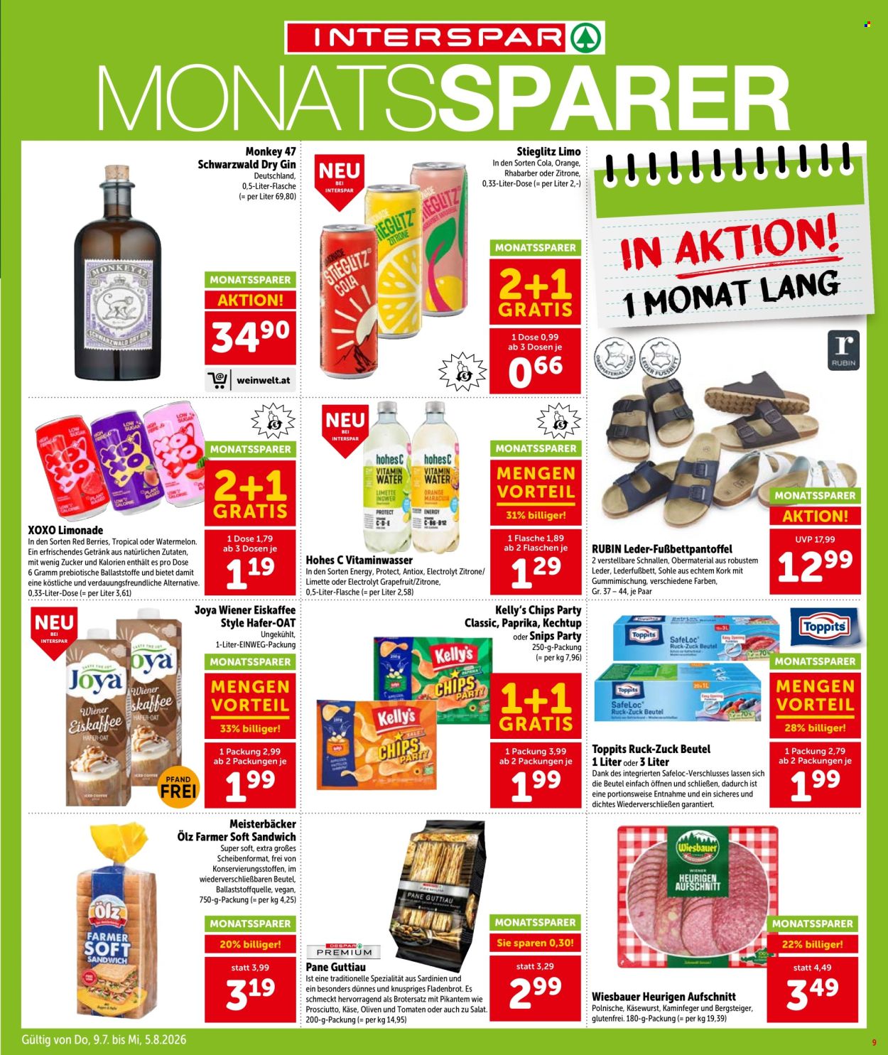 Angebote INTERSPAR - 9.7.2026 - 15.7.2026. Seite 10