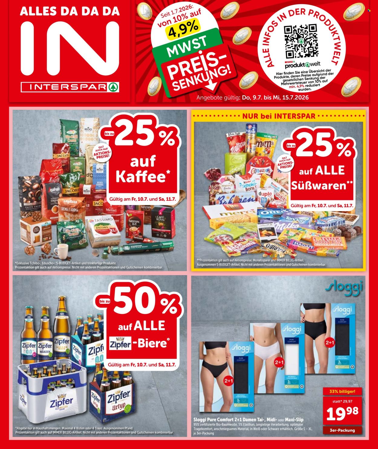 Angebote INTERSPAR - 9.7.2026 - 15.7.2026. Seite 1
