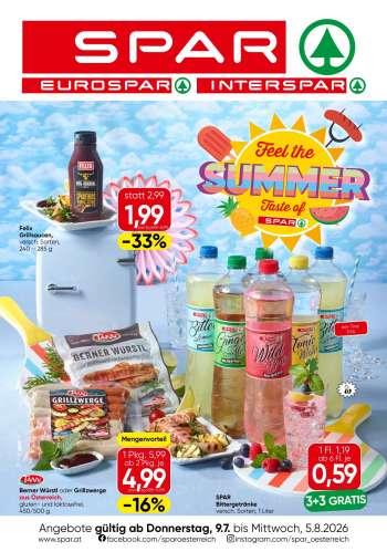 Angebote EUROSPAR - 9.7.2026 - 5.8.2026.