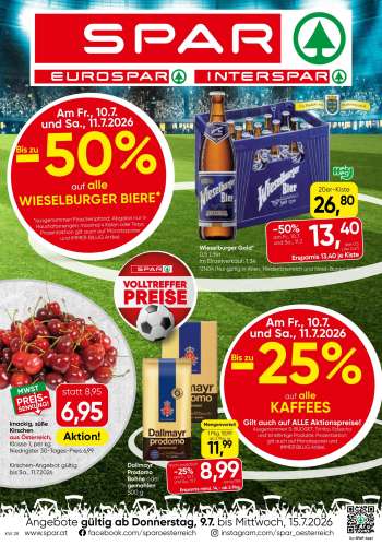 Angebote SPAR - 9.7.2026 - 15.7.2026.