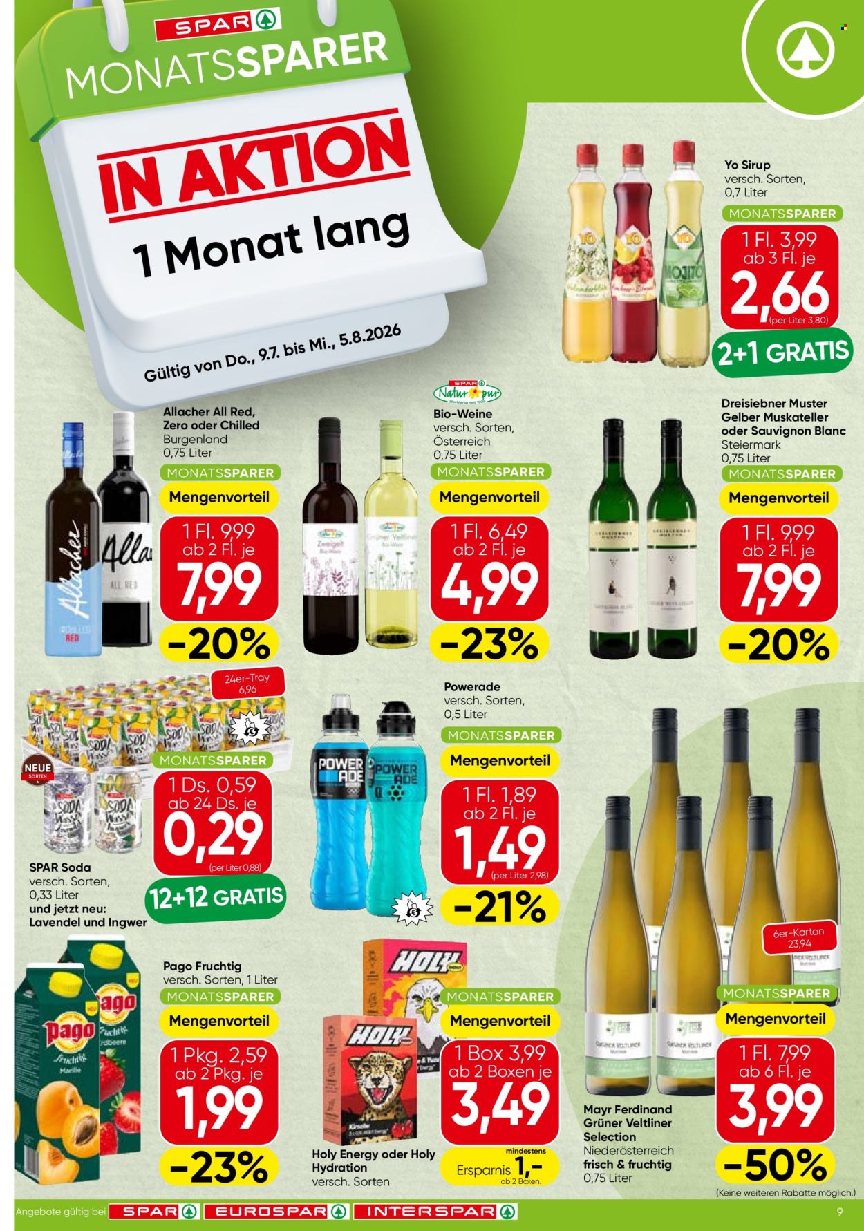Angebote SPAR - 9.7.2026 - 15.7.2026. Seite 9