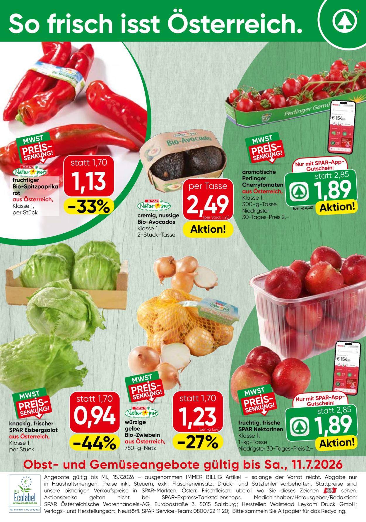 Angebote SPAR - 9.7.2026 - 15.7.2026. Seite 16