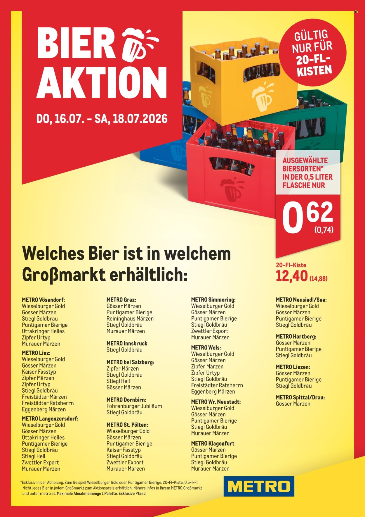 Angebote Metro - 16.7.2026 - 18.7.2026. Seite 1
