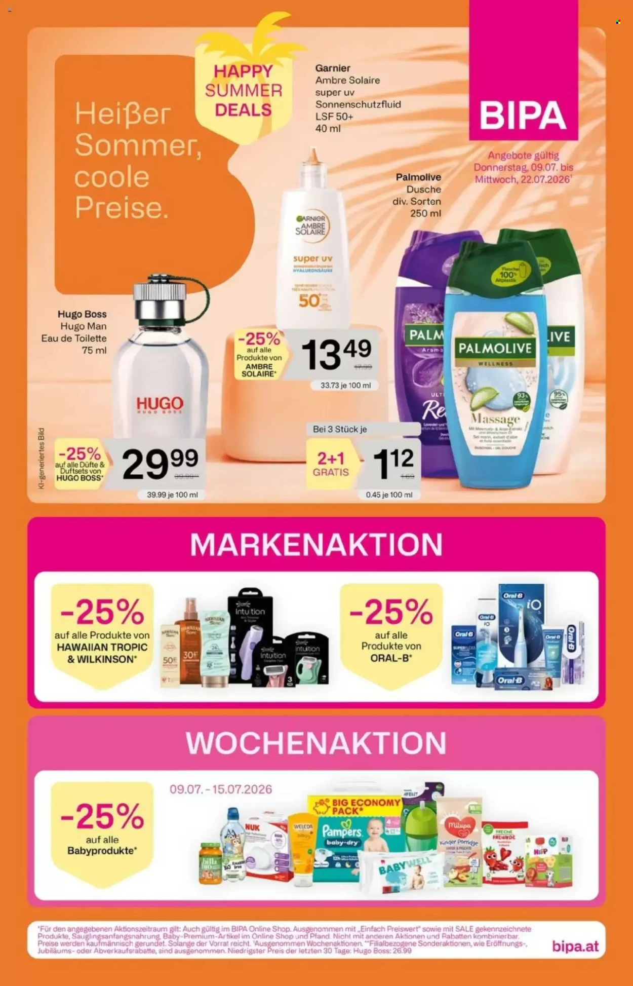 Angebote Bipa - 9.7.2026 - 22.7.2026. Seite 1