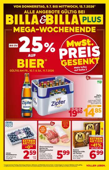 Angebote Billa - 9.7.2026 - 15.7.2026.