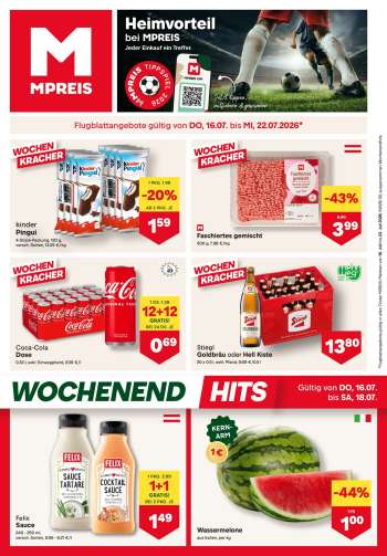 Angebote MPREIS - 16.7.2026 - 22.7.2026.