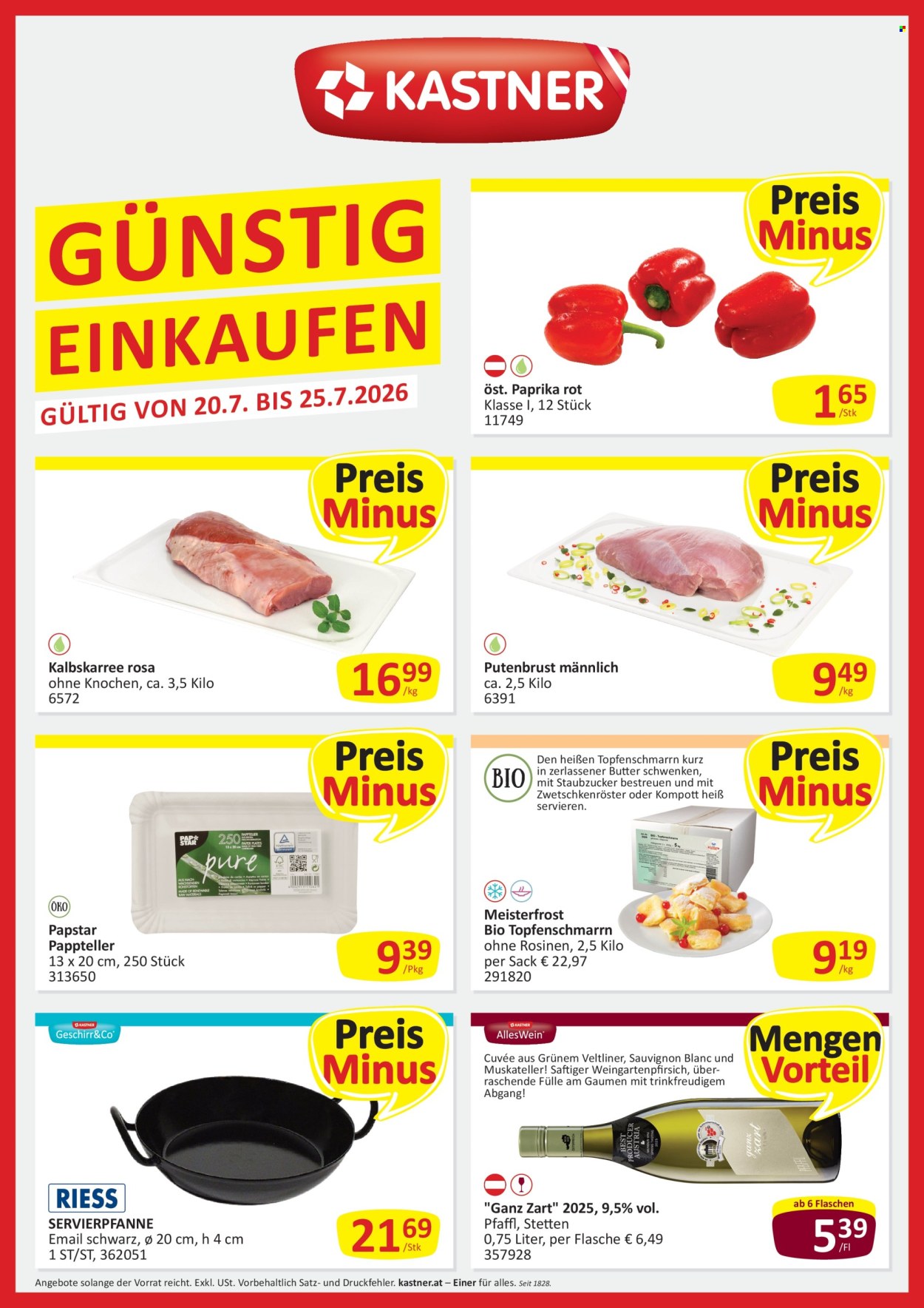 Angebote KASTNER - 20.7.2026 - 25.7.2026. Seite 1