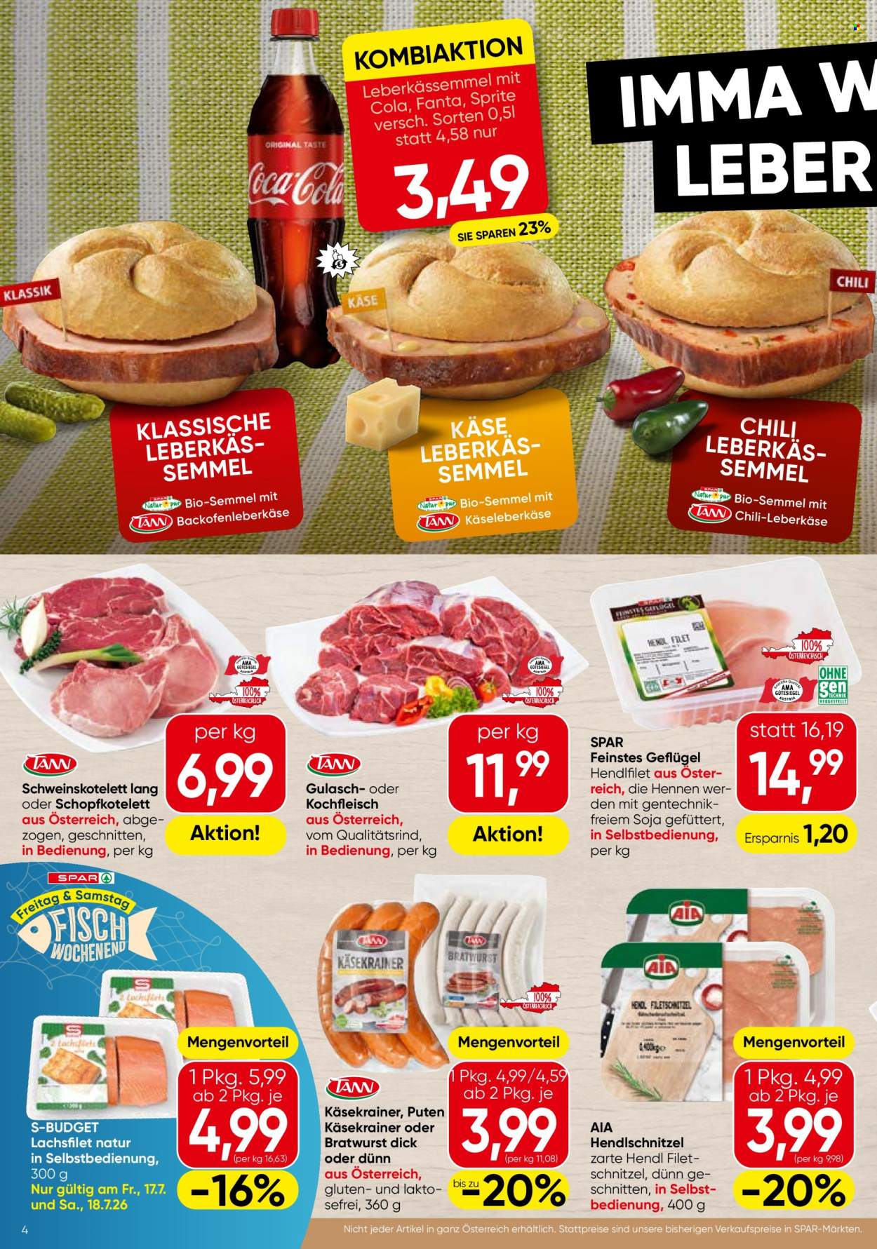 Angebote SPAR - 16.7.2026 - 29.7.2026. Seite 4