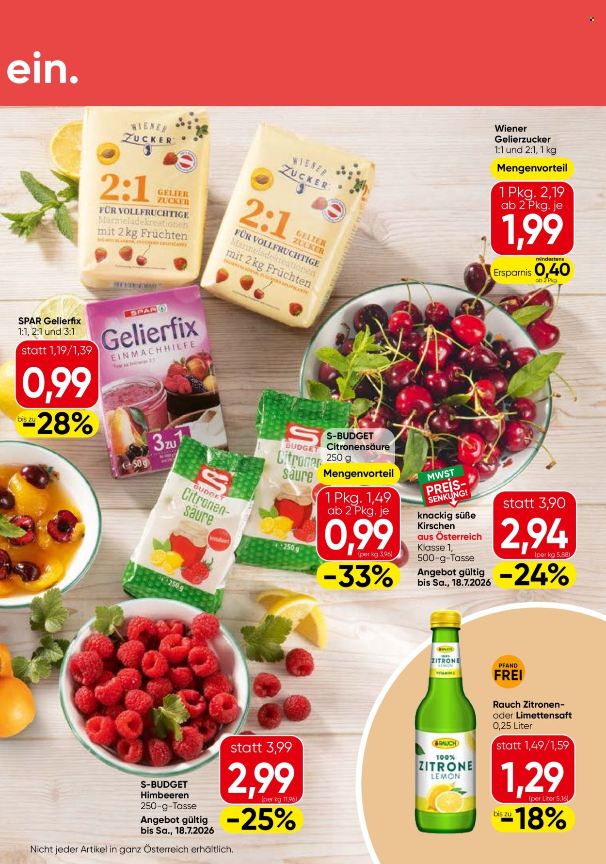 Angebote EUROSPAR - 16.7.2026 - 29.7.2026. Seite 7