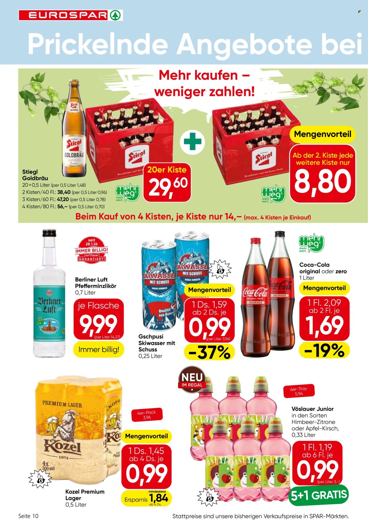 Angebote EUROSPAR - 16.7.2026 - 29.7.2026. Seite 10