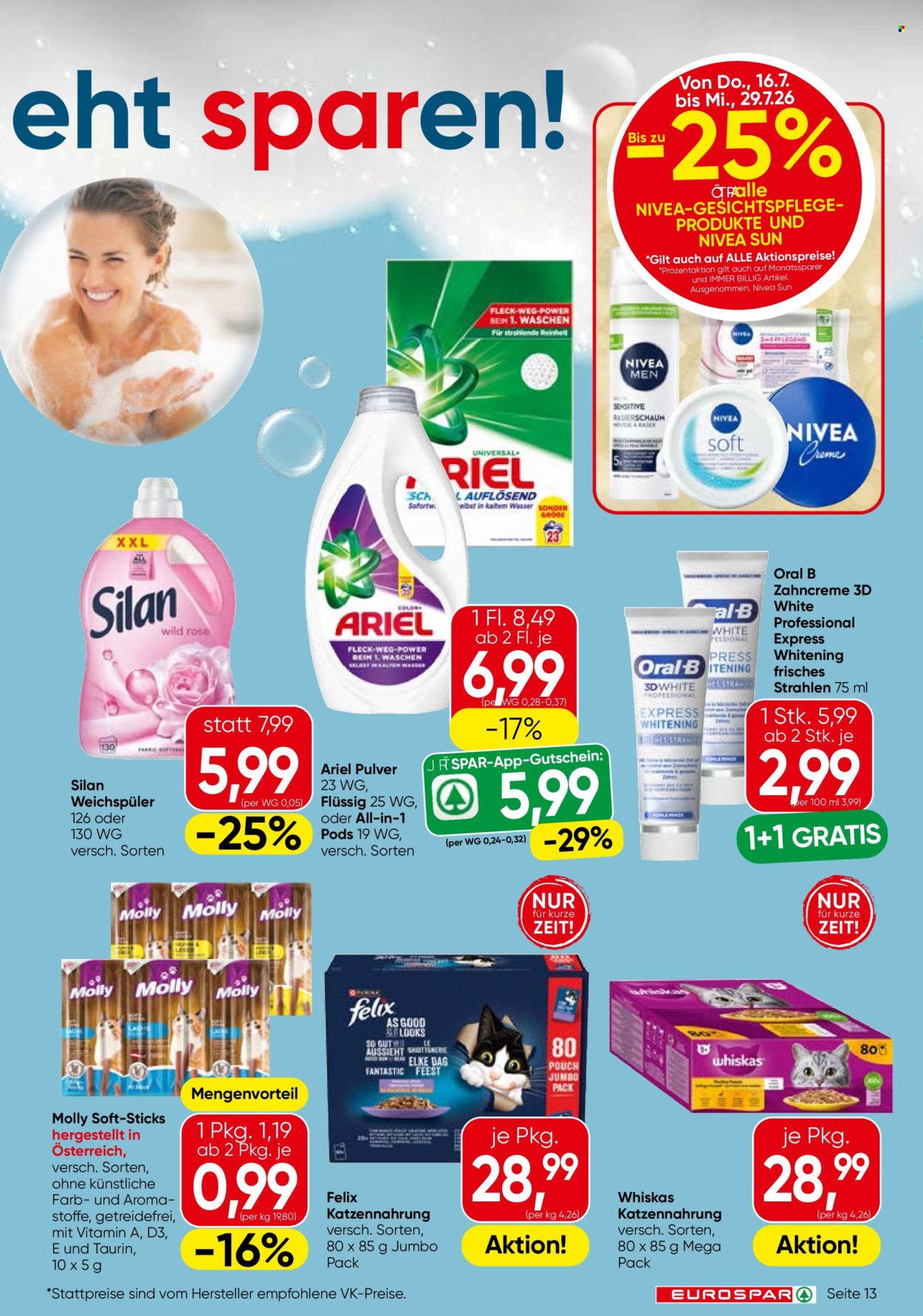 Angebote EUROSPAR - 16.7.2026 - 29.7.2026. Seite 13