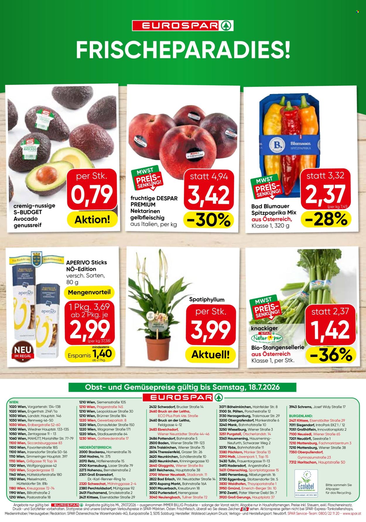 Angebote EUROSPAR - 16.7.2026 - 29.7.2026. Seite 16