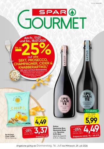 Angebote SPAR - 16.7.2026 - 29.7.2026.