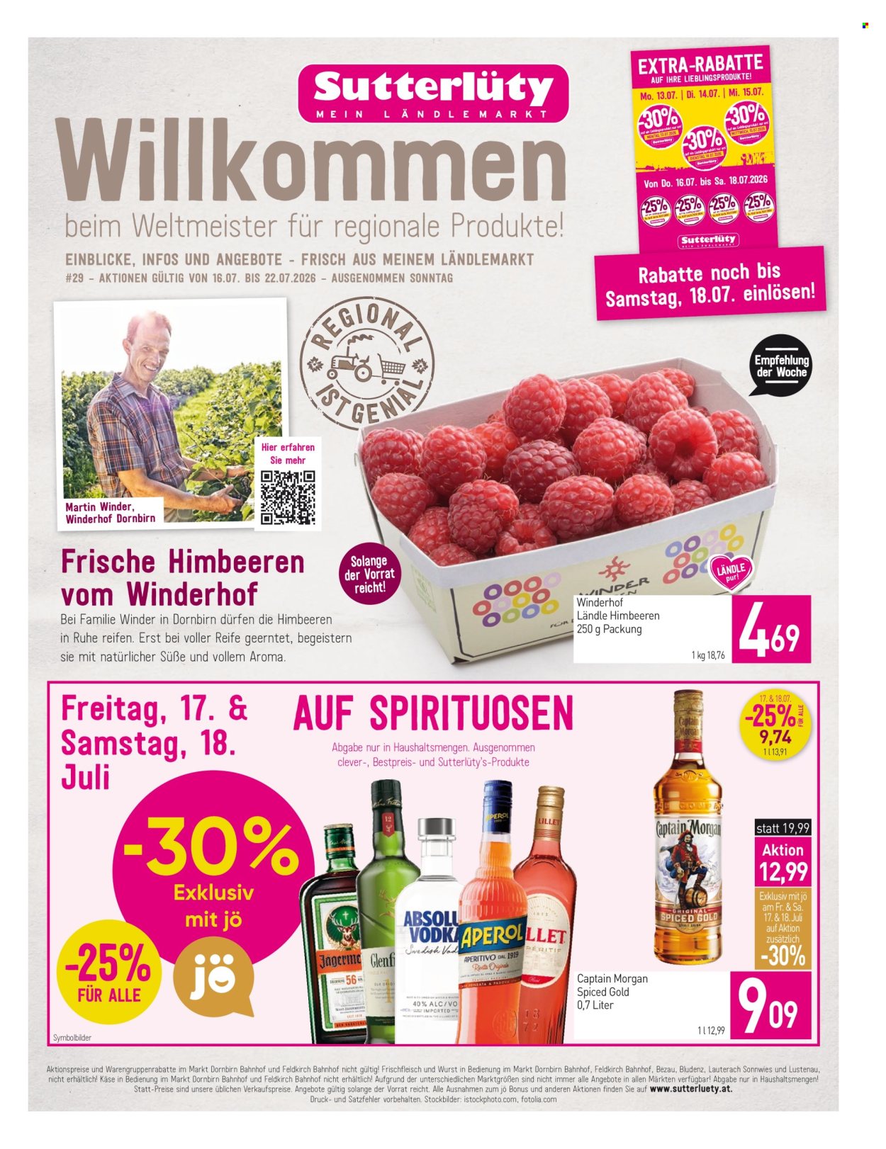 Angebote Sutterlüty - 16.7.2026 - 22.7.2026. Seite 1