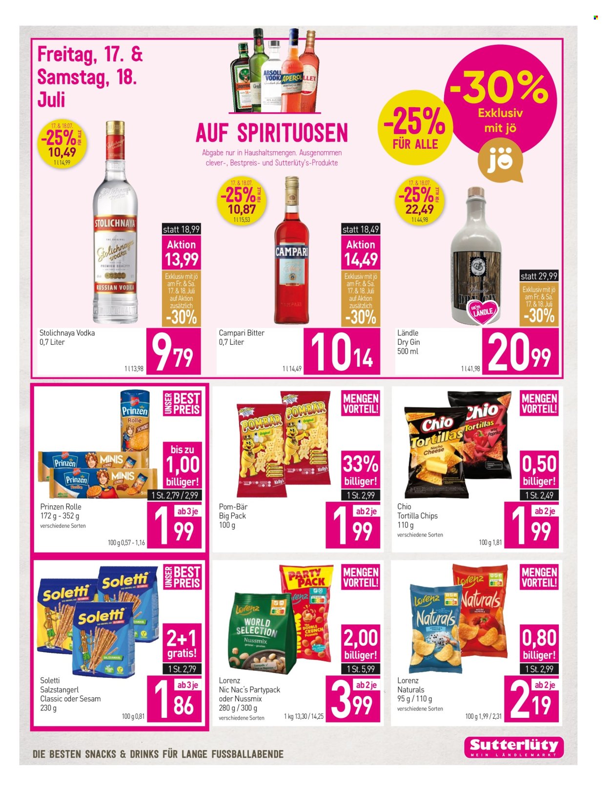Angebote Sutterlüty - 16.7.2026 - 22.7.2026. Seite 15