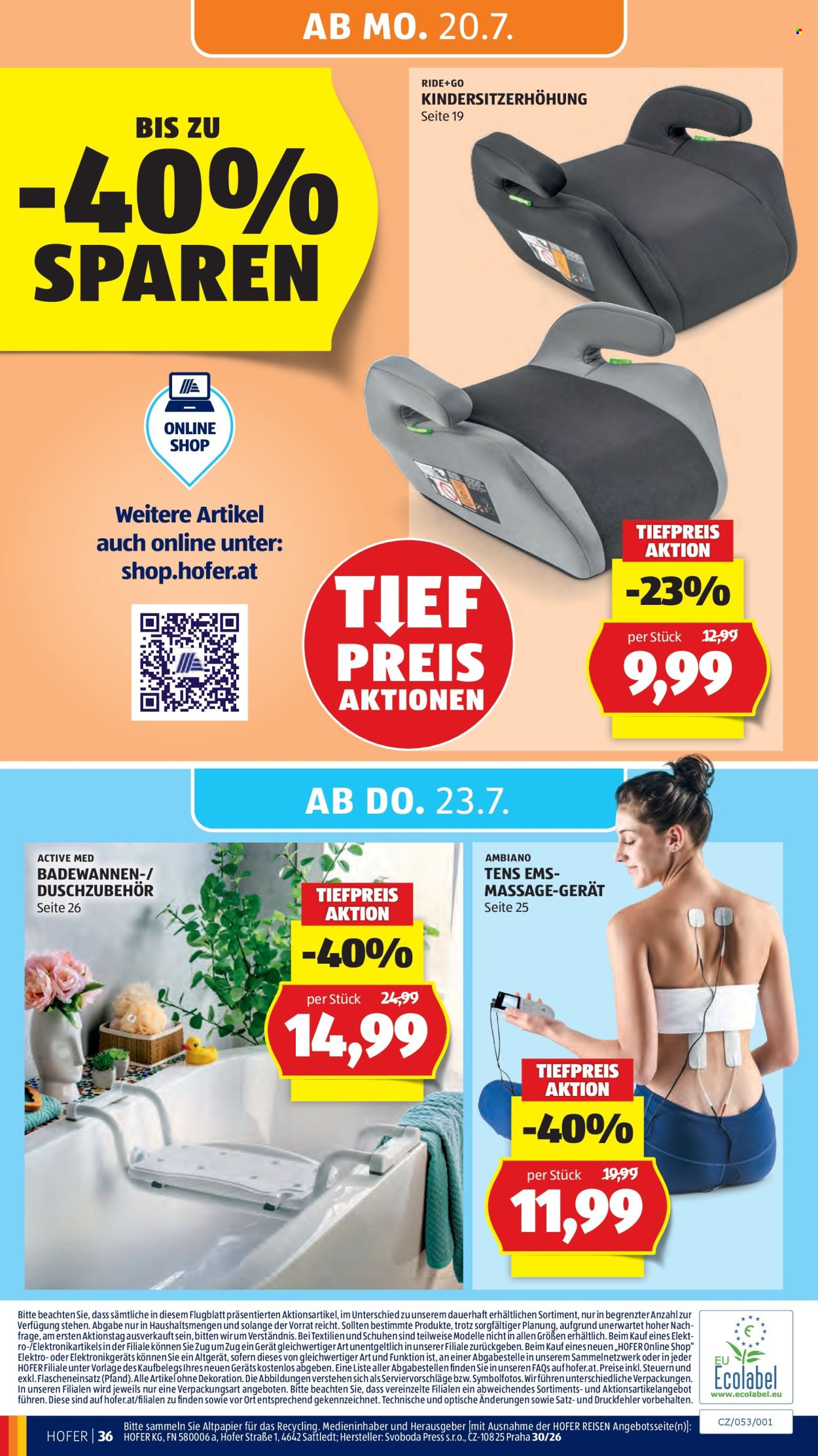 Angebote Hofer - 17.7.2026 - 23.7.2026. Seite 42