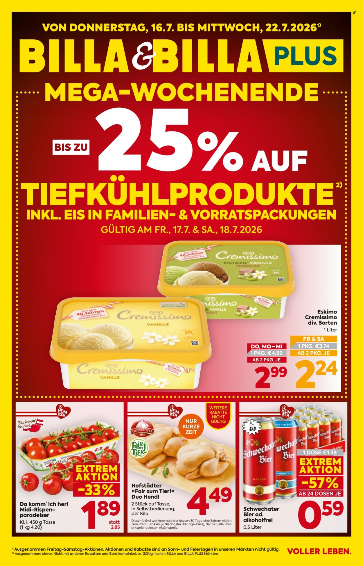 Angebote Billa - 16.7.2026 - 22.7.2026. Seite 1