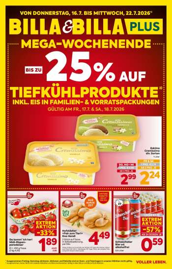 Angebote Billa - 16.7.2026 - 22.7.2026.