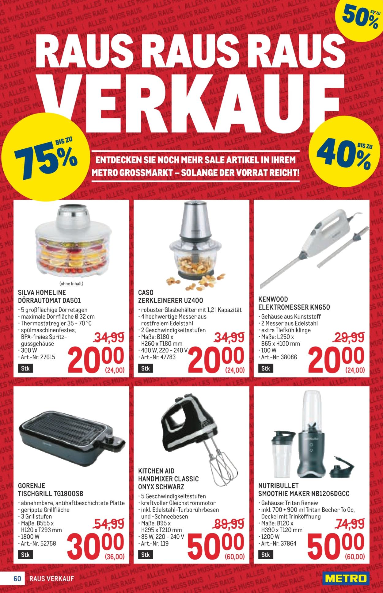 Angebote Metro - 23.7.2026 - 5.8.2026. Seite 60