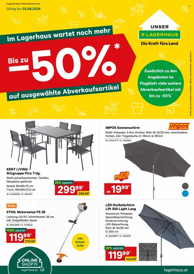 Angebote Lagerhaus - 20.7.2026 - 2.8.2026. Seite 1
