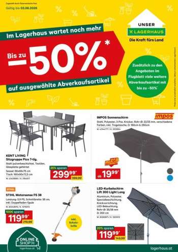 Angebote Lagerhaus - 20.7.2026 - 2.8.2026.