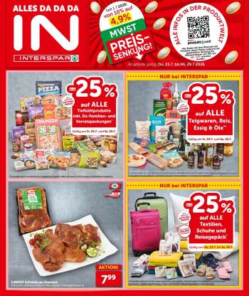Angebote INTERSPAR - 23.7.2026 - 29.7.2026.