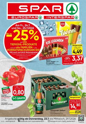 Angebote SPAR - 23.7.2026 - 29.7.2026.