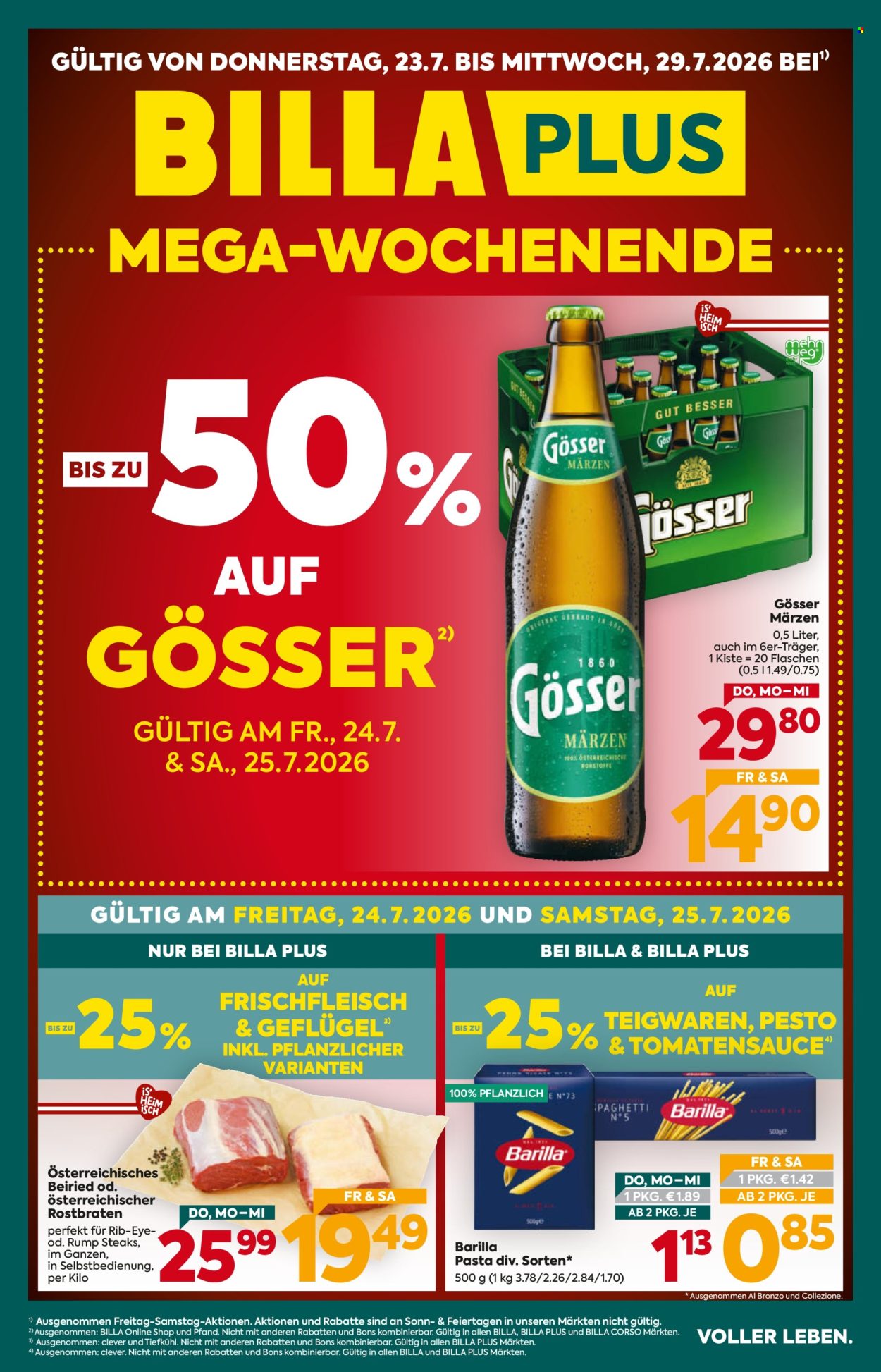 Angebote Billa Plus - 23.7.2026 - 29.7.2026. Seite 1