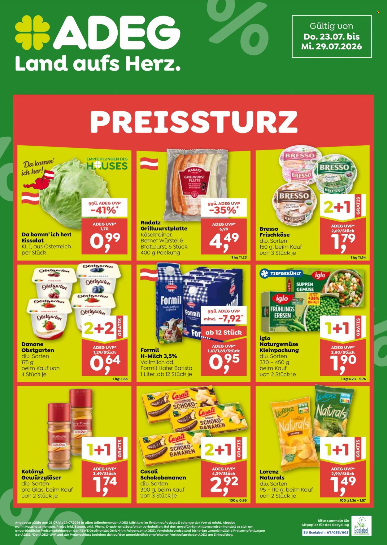 Angebote ADEG - 23.7.2026 - 29.7.2026. Seite 1