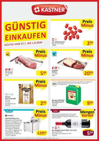 Angebote KASTNER - 27.7.2026 - 1.8.2026.