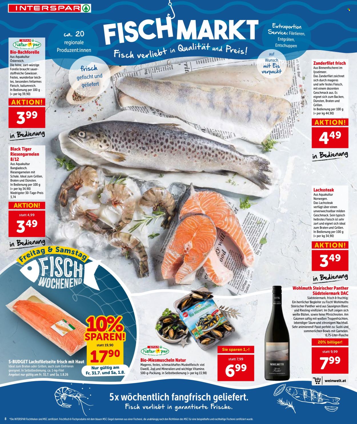 Angebote INTERSPAR - 30.7.2026 - 12.8.2026. Seite 8