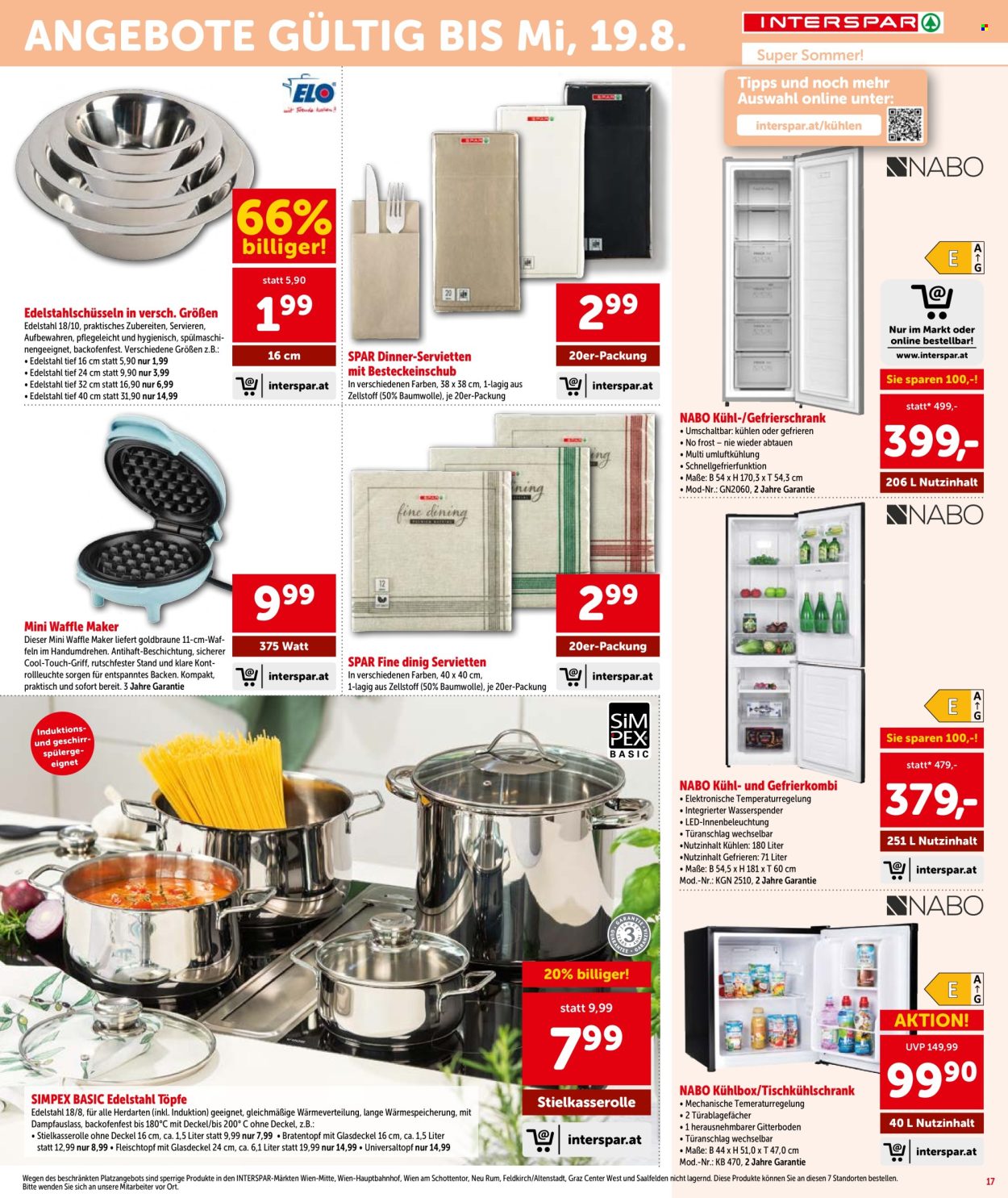 Angebote INTERSPAR - 30.7.2026 - 12.8.2026. Seite 17
