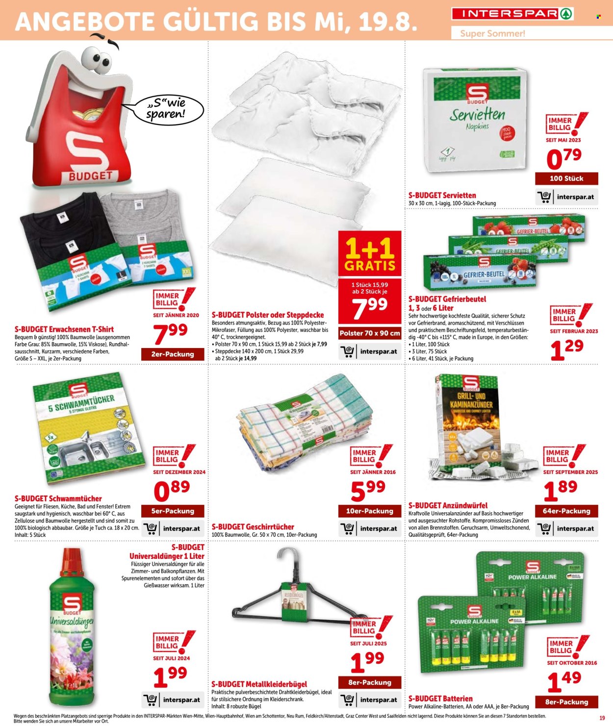 Angebote INTERSPAR - 30.7.2026 - 12.8.2026. Seite 19