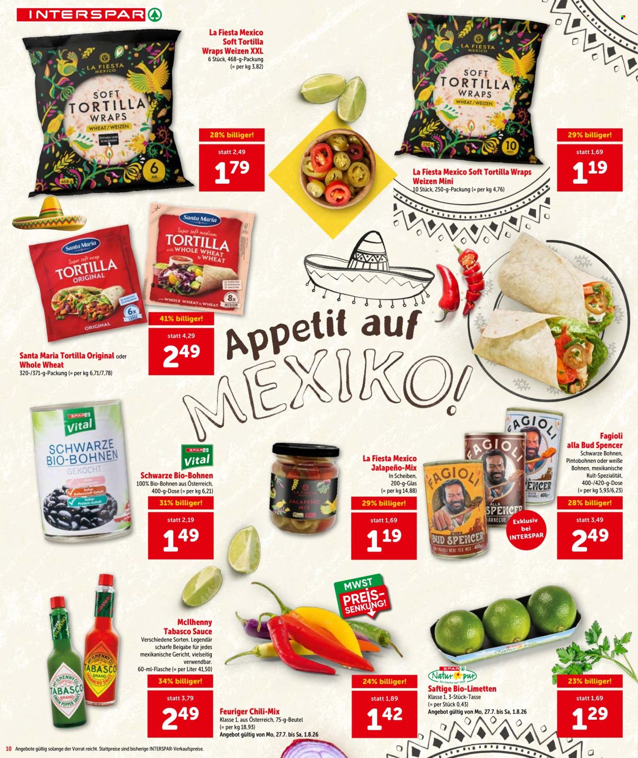 Angebote INTERSPAR - 30.7.2026 - 12.8.2026. Seite 10