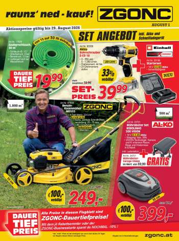 Angebote Zgonc - 28.7.2026 - 29.8.2026.