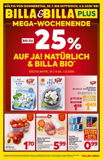 Angebote Billa - 30.7.2026 - 5.8.2026.