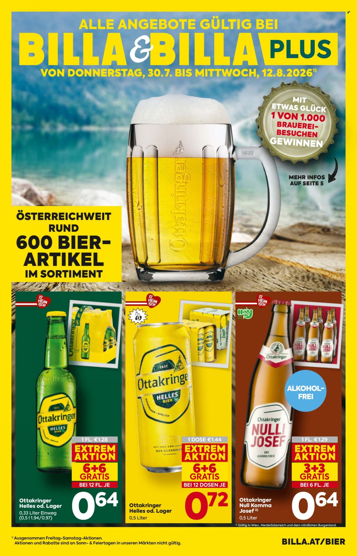 Angebote Billa - 30.7.2026 - 12.8.2026. Seite 1