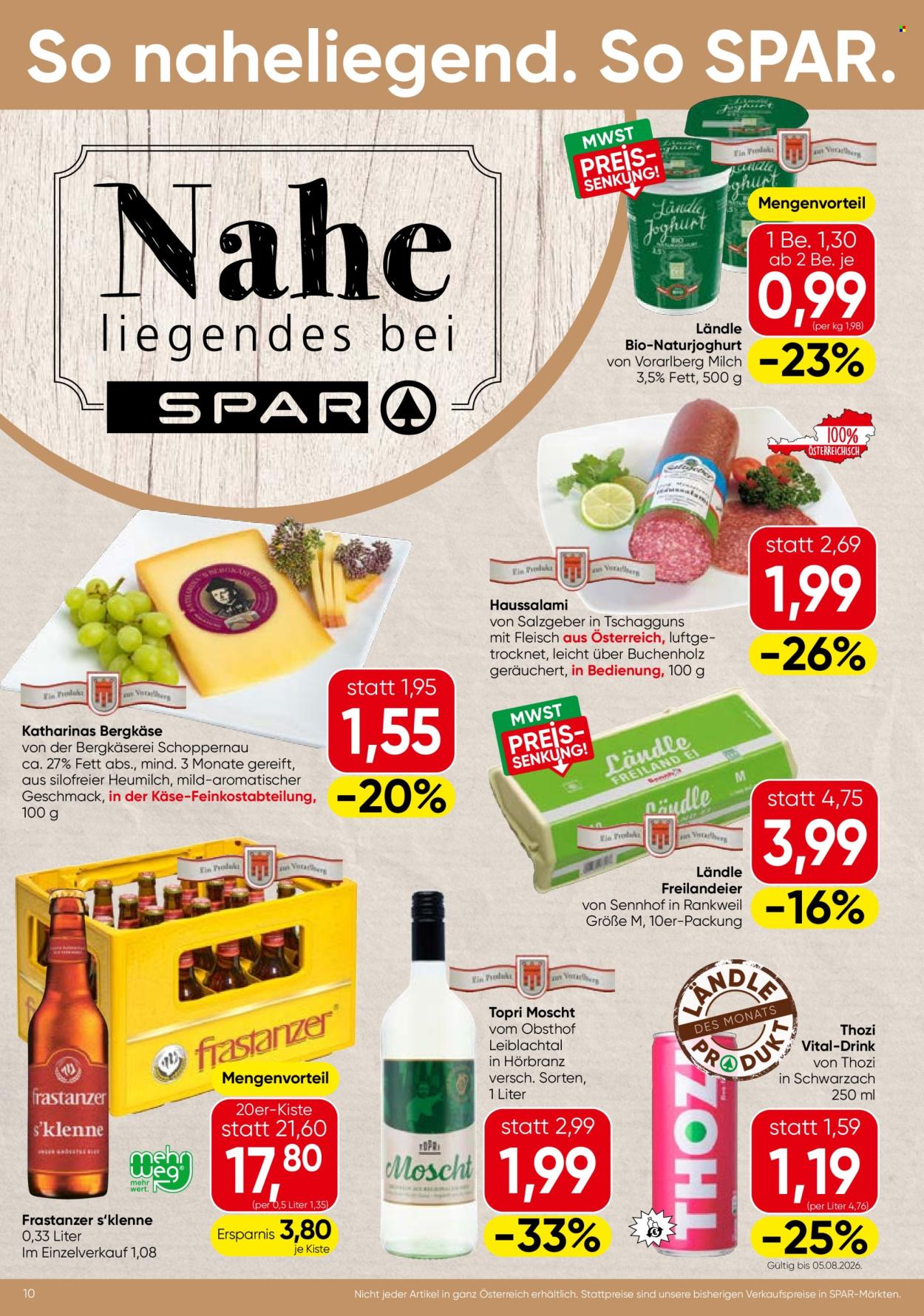 Angebote EUROSPAR - 30.7.2026 - 12.8.2026. Seite 10