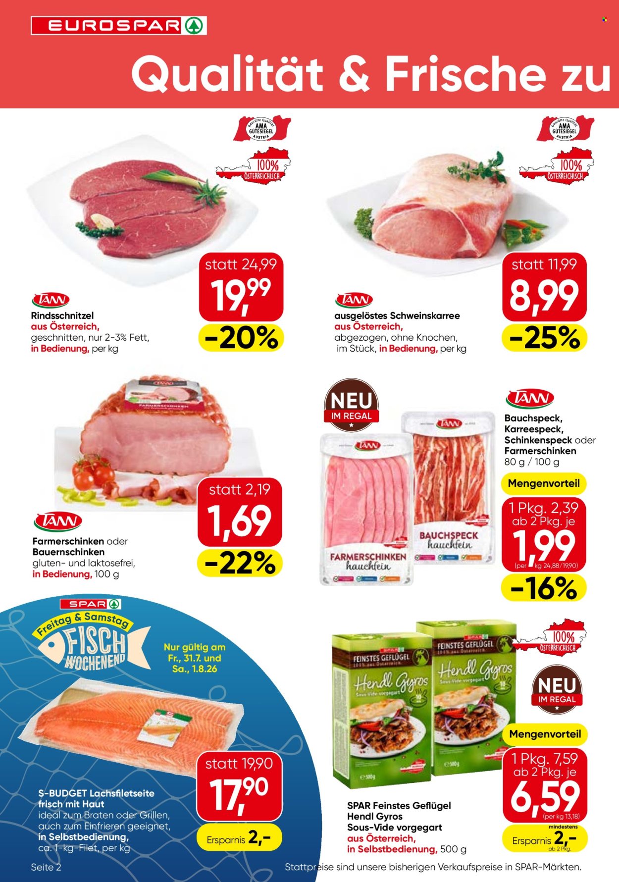 Angebote EUROSPAR - 30.7.2026 - 12.8.2026. Seite 2