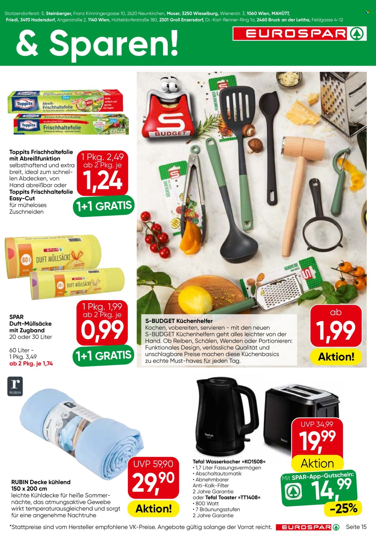 Angebote EUROSPAR - 30.7.2026 - 12.8.2026. Seite 15