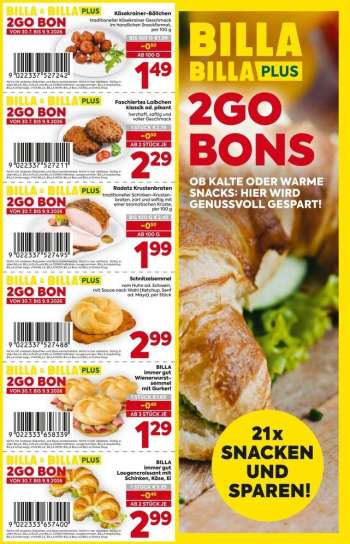 Angebote Billa - 30.7.2026 - 9.8.2026.
