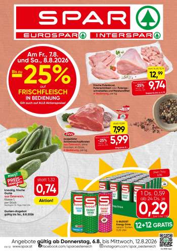 Angebote EUROSPAR - 6.8.2026 - 12.8.2026.