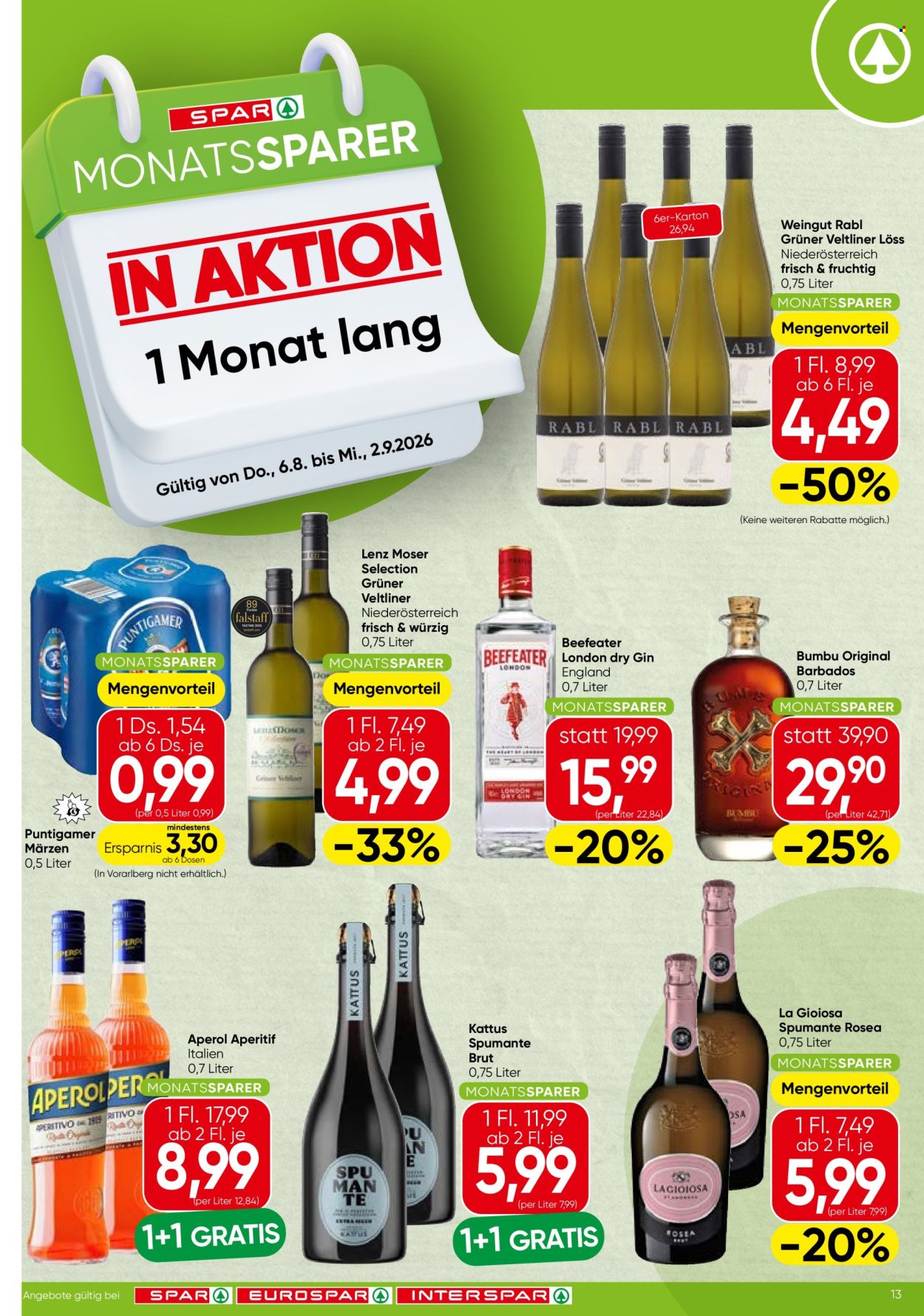 Angebote INTERSPAR - 6.8.2026 - 12.8.2026. Seite 13